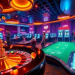 UU88 online casino with a dazzling roulette wheel and lively gaming atmosphere.