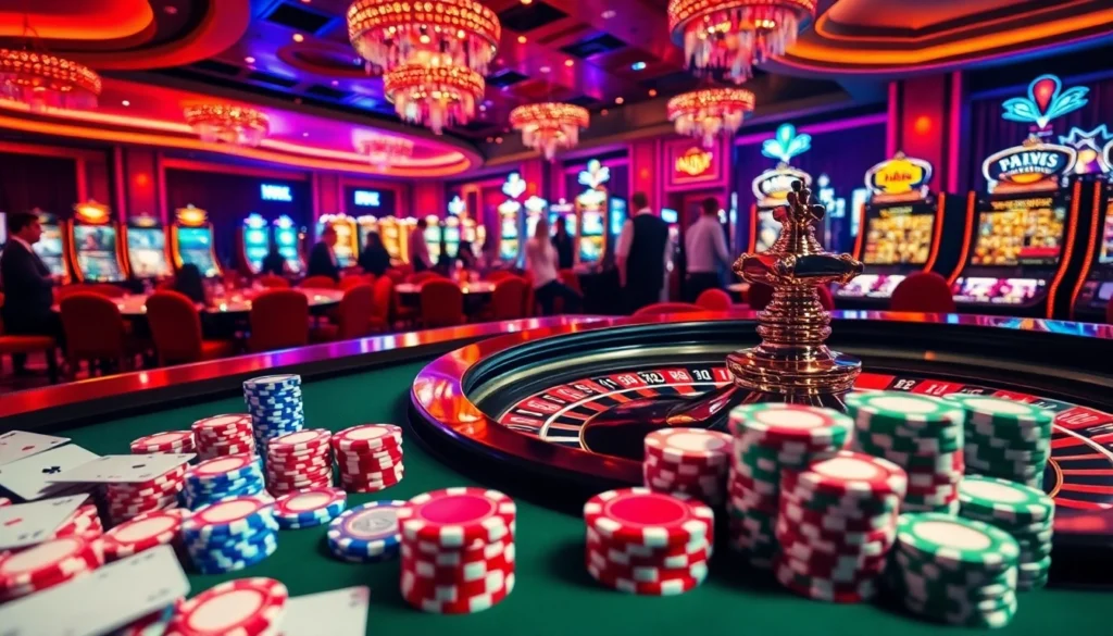 Engaging image of a roulette table at a casino highlighting 789f com's thrilling gaming experience.