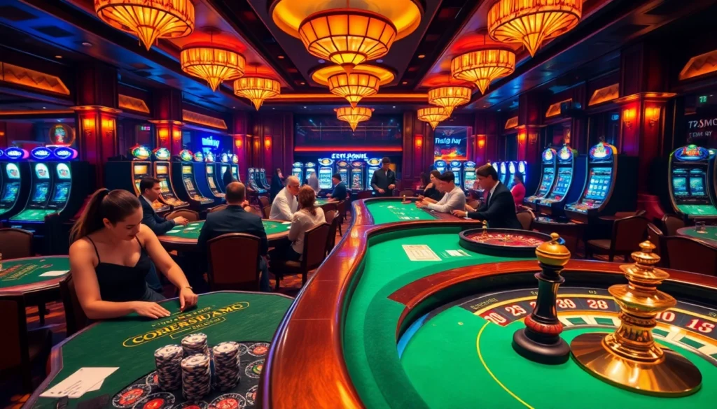 Discover the thrilling action at 789win trang chủ chính thức with players betting at casino tables.