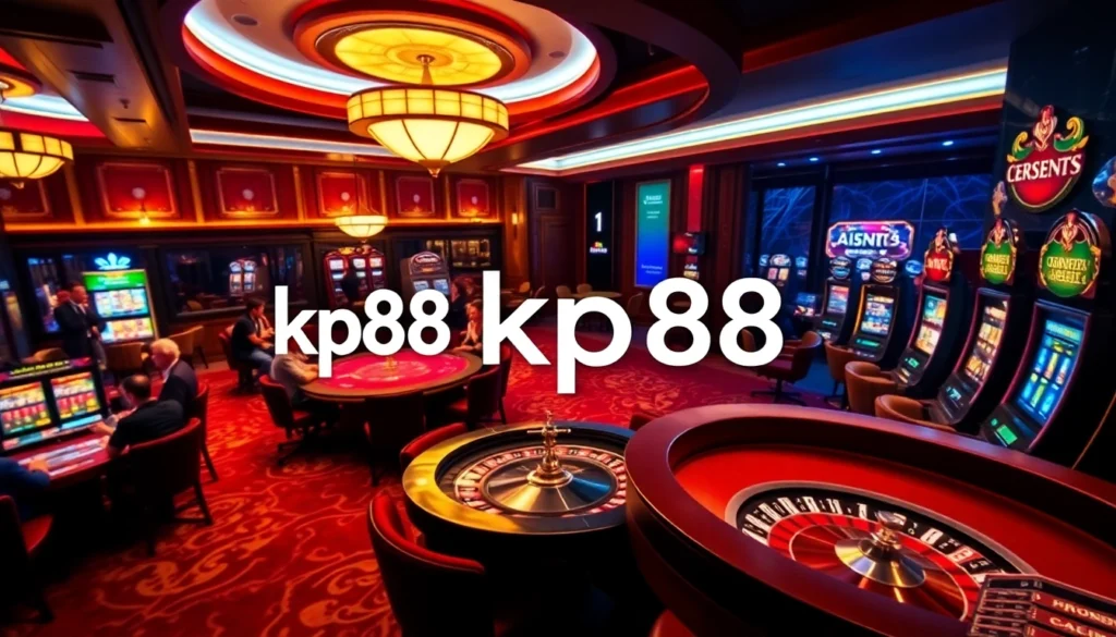 Experience kp88 at an exciting poker table where players engage in thrilling gameplay.